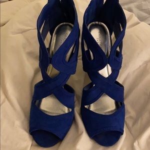 Royal blue heels